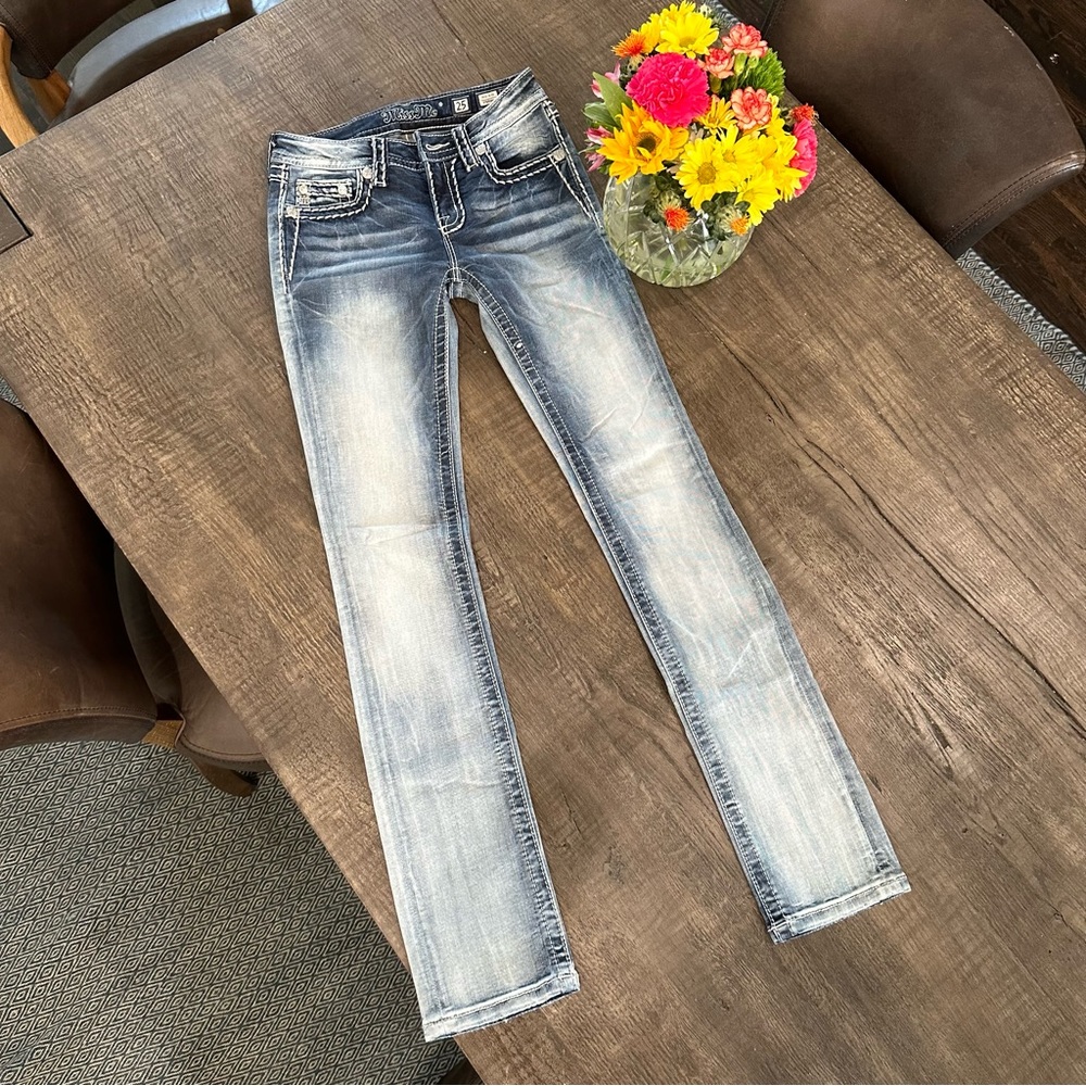 Miss Me designer straight boot jeans